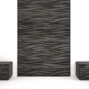 3d fa panel, hullámminta füstölt feketetölgy kifutó